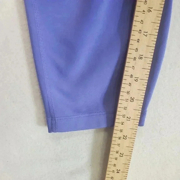 Nike Dri Fit Mid-Rise Size XL Tight Fit Crop Training Pants DD1813-500 Purple - Picture 6 of 16